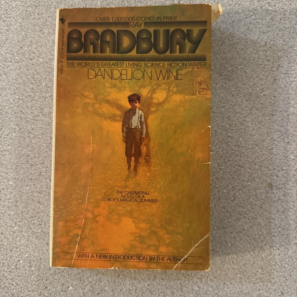 Dandelion Wine Ray Bradbury Vintage Bantam Science Fiction Paperback 1982 Odd